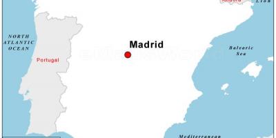 Kaart van de hoofdstad van Spanje