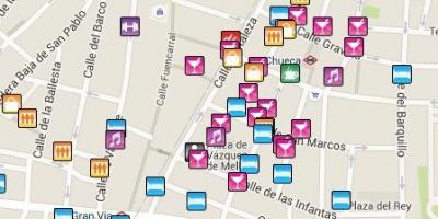 Gay area, Madrid kaart bekijken