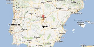 Madrid Spanje kaart van de wereld