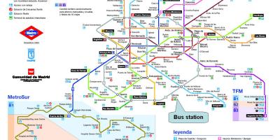 Madrid treinstation kaart