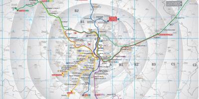 Madrid transit kaart