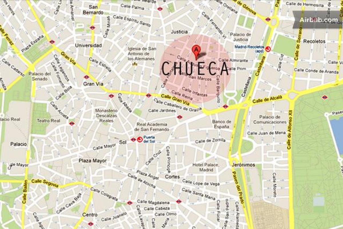 Madrid chueca kaart